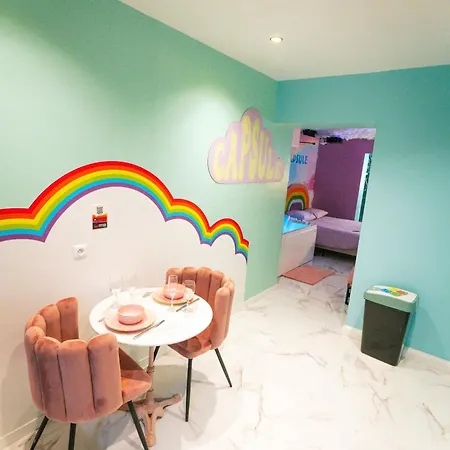 Apartment Capsule Cloud - Jacuzzi - Projecteur Cinema Tourcoing